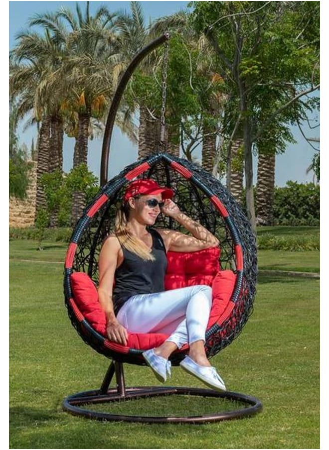 Sampa Rattan Sampa Rattan Solo Swing Chair – A Beautiful, Cozy Spot for One to Unwind.  - Image 1