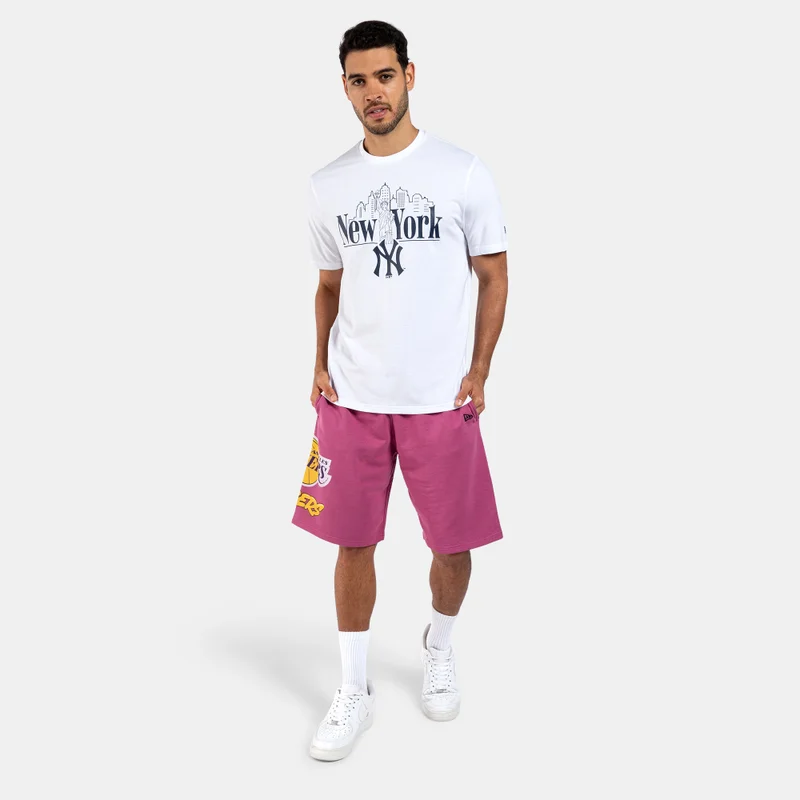 NEW ERA Men's NBA Los Angeles Lakers Bubble Script Shorts