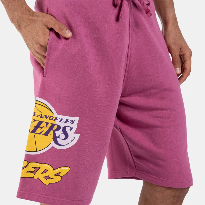NEW ERA Men's NBA Los Angeles Lakers Bubble Script Shorts