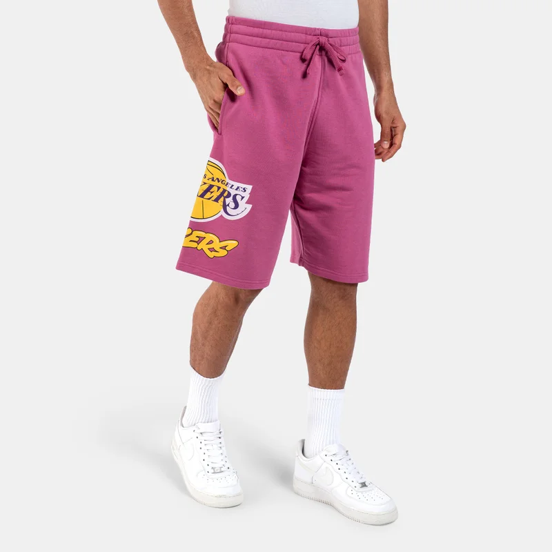 NEW ERA Men's NBA Los Angeles Lakers Bubble Script Shorts