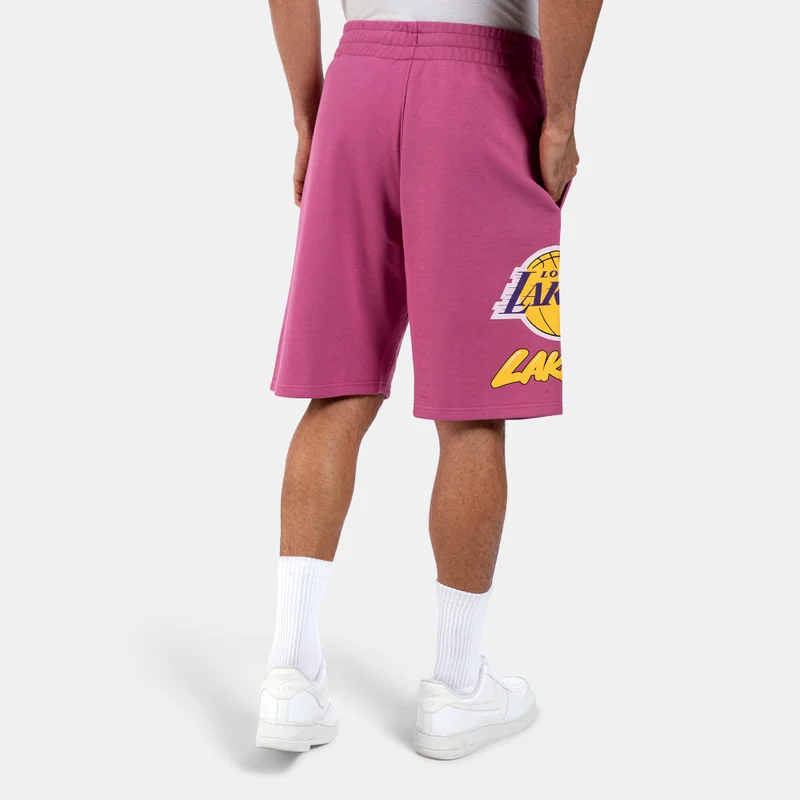 NEW ERA Men's NBA Los Angeles Lakers Bubble Script Shorts