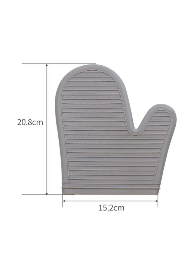 ناما جوانتي فرن مخطط ومقاوم للحرارة مع بطانة سيليكون، لون رمادي - Image 2