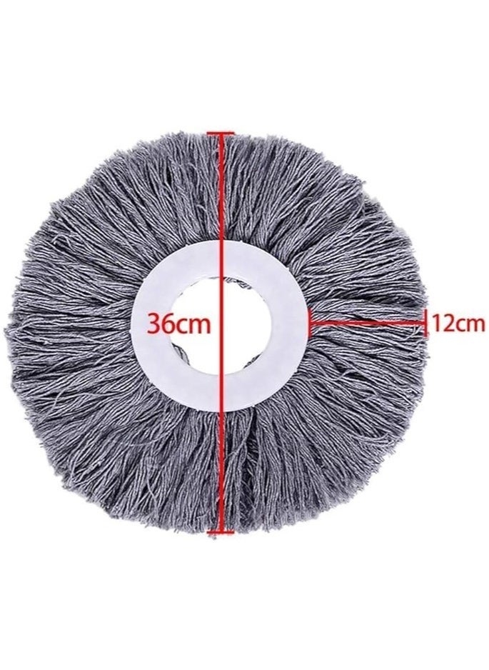 إلترازون New Magic Mop Replacement Head | 360° Rotating Easy Hand Spin | Microfiber Spinning Mop - Gray | Efficient Cleaning for All Surfaces  - Image 4