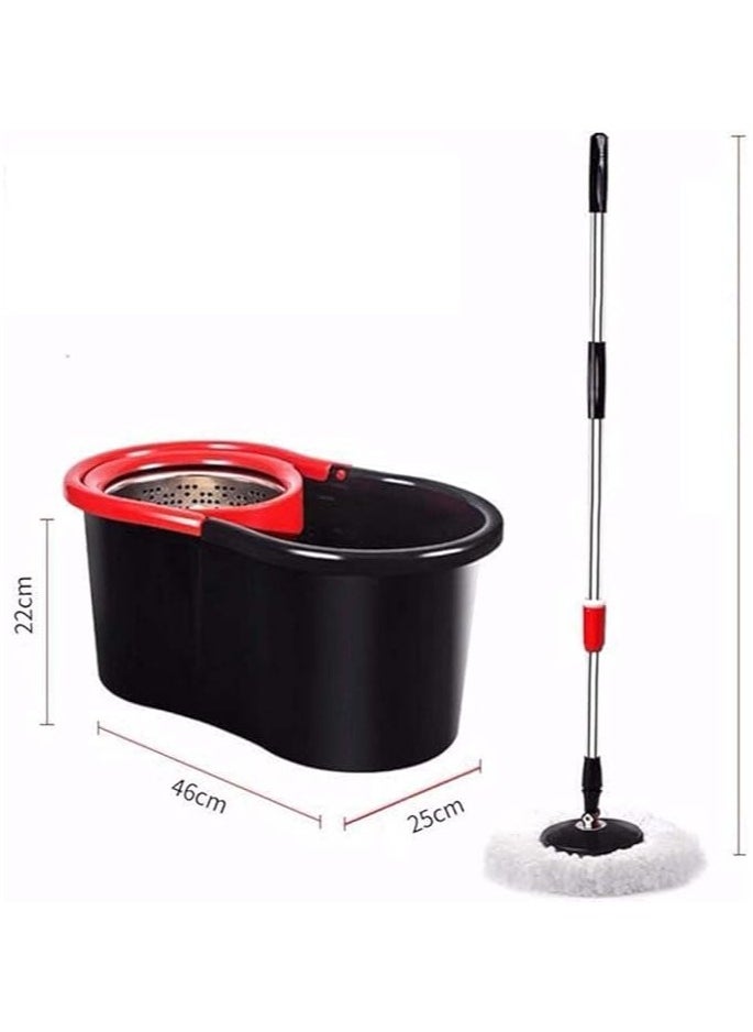 إلترازون New Magic Mop Replacement Head | 360° Rotating Easy Hand Spin | Microfiber Spinning Mop - Gray | Efficient Cleaning for All Surfaces  - Image 2