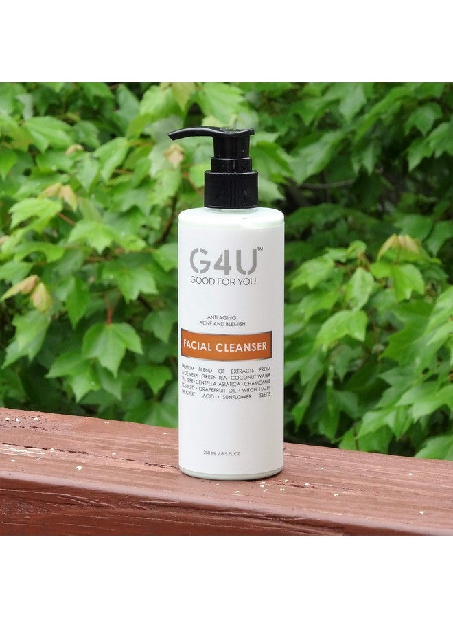 G4U Face Wash Facial Cleanser For Women And Men. For Oily Dry Sensitive Normal All Skin Types. Natural Plant Based With Vitamin C. Ideal For Daily Use At Home Spas And Salons. 8.5 Fl Oz - Image 4