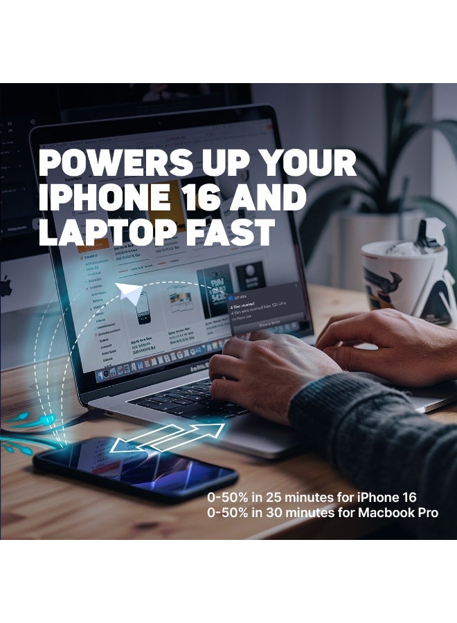 FITIT كابل USB-C إلى USB-C بطول 2م – شحن سريع 100 واط PD، مضفر من النايلون، متين مع عمر انحناء يزيد عن 20,000، غلاف من الألمنيوم – fitit - Image 3