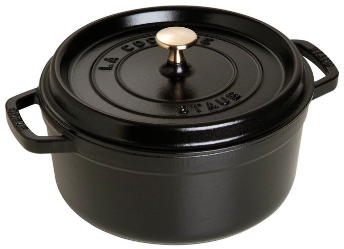 CAST IRON ROASTERCOCOTTE ROUND 67 L BLACK 28 CM