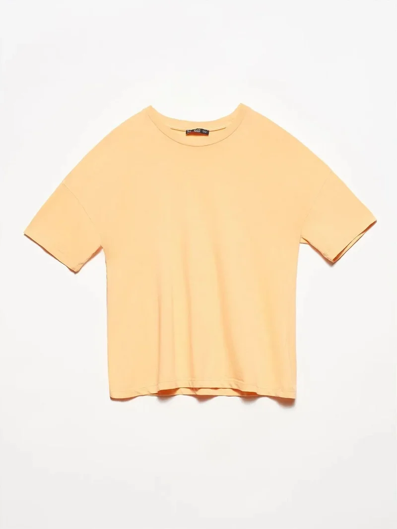 ديلفين DILVIN Women's Cotton Crew Neck T-Shirt