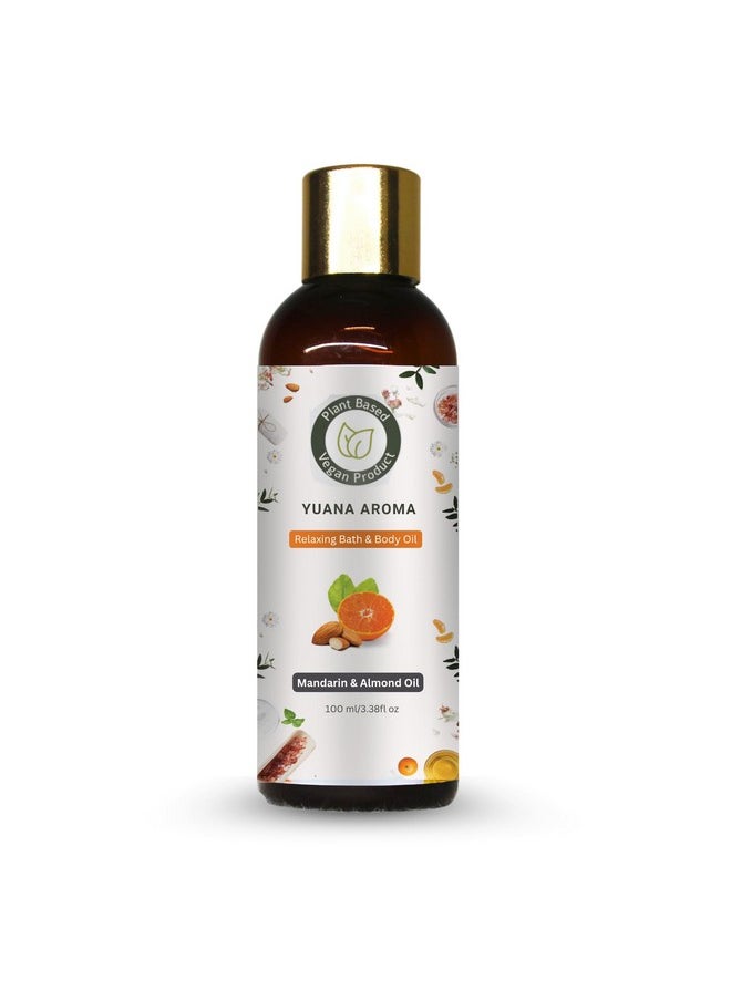 يوانا زيت الاستحمام والجسم المريح من Yuana Aroma | للاسترخاء وتحسين النوم وتوحيد لون البشرة | تجربة تشبه المنتجعات الصحية في المنزل | طبيعي 100% | زيت اللوز وزيوت اليوسفي والبرغموت العطرية | 100 مل  - Image 1