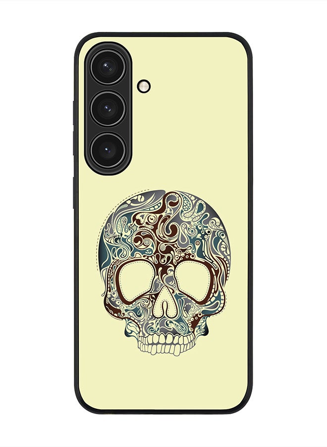 For Samsung Galaxy S25 5G Case,Slim fit Camera Protection, Shockproof Thin Phone cover  - Skully Tattoo