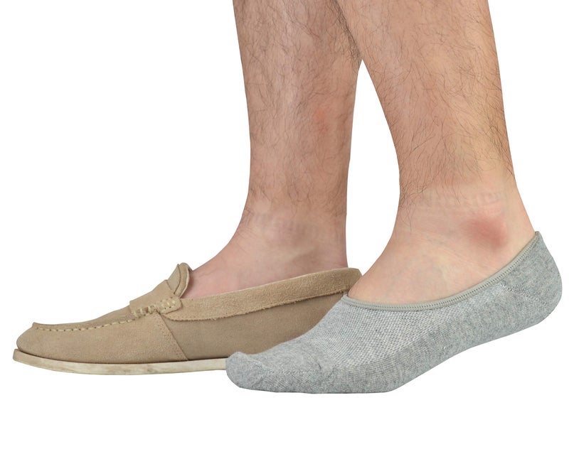 JORMATT 6 Pairs Mens Women Genuine No Show Socks Boys Sneaker Shoes Mesh Knit Low Cut Athletic Cotton Socks Non Slip, Men Shoe size 10-14 - Image 2