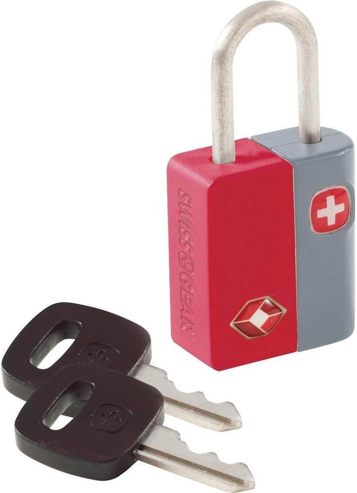 SWISSGEAR SwissGear TSAApproved Travel Sentry Luggage Locks  Set of 2 Mini Locks with 2 Keys Red One Size 