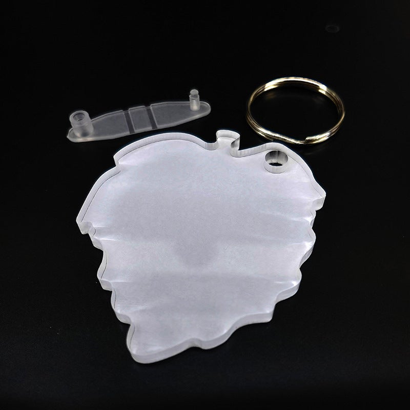New Thermal Transfer Acrylic Key Chain Sublimation Blank Key Chain Single Side Diy Printing - Image 1