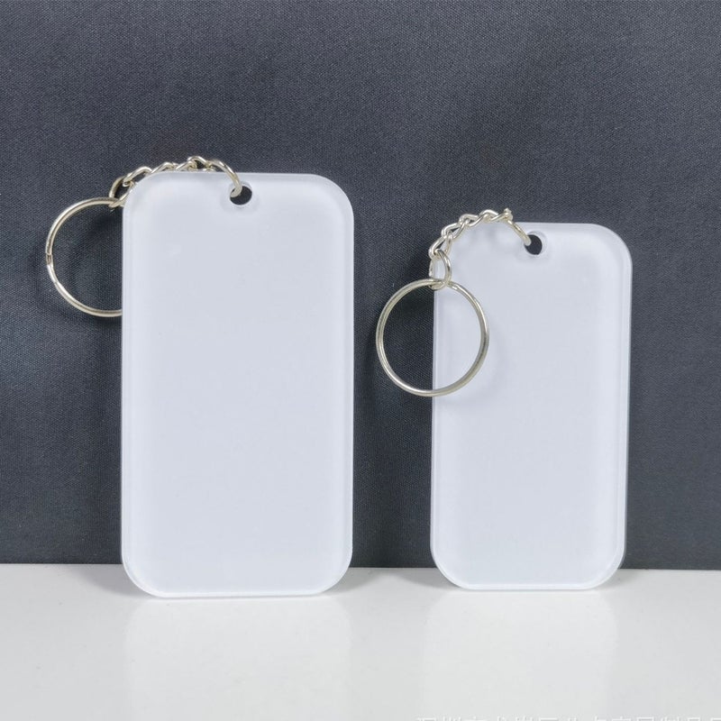 New Thermal Transfer Acrylic Key Chain Sublimation Blank Key Chain Single Side Diy Printing - Image 3