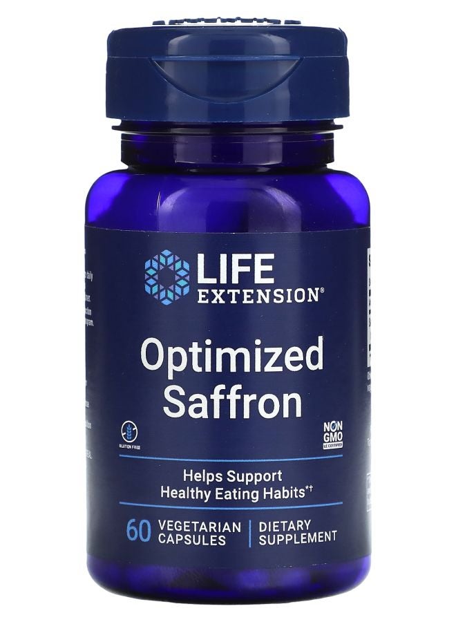 الكبسولات النباتية المحسّنة من الزعفران 60 كبسولة