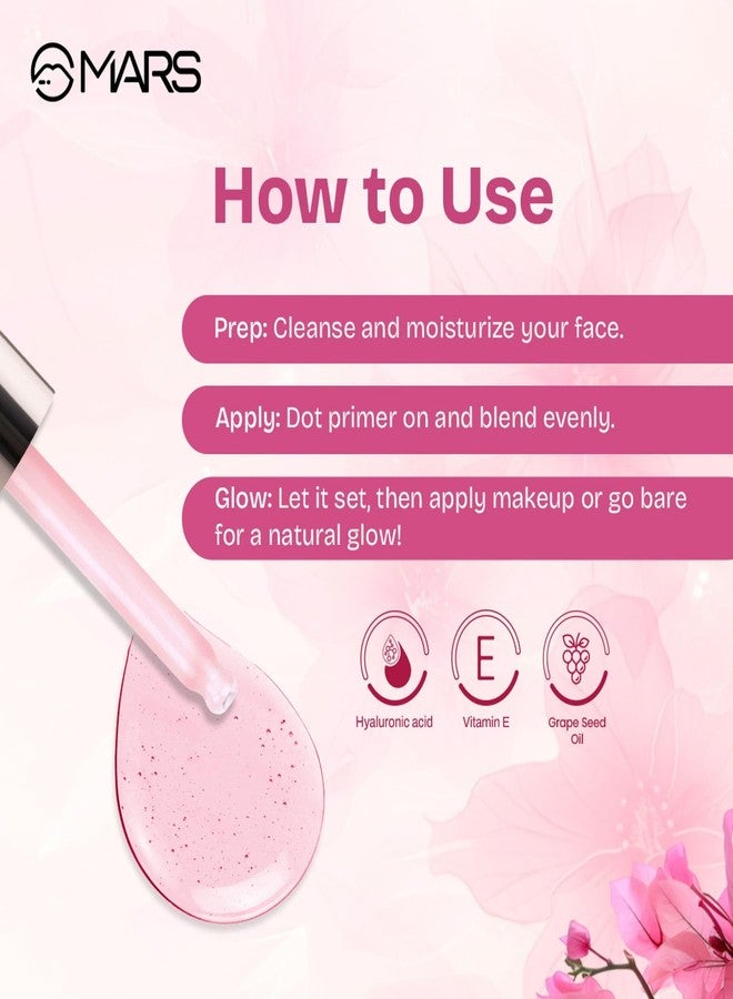 MARS Hydra Glow Primer for Face Makeup (30ml) | Nourishes Skin with Hyaluronic Acid, Argan oil, Aloevera Extract & Chamomile Water | Subtle Radiance | Dewy Base & Moisturization - Image 5