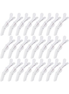 Ondder Ondder 24 Pack Pro Hair Clips for Styling Coloring Cutting  Large Alligator Clips for Women Men Girls Teens  White 