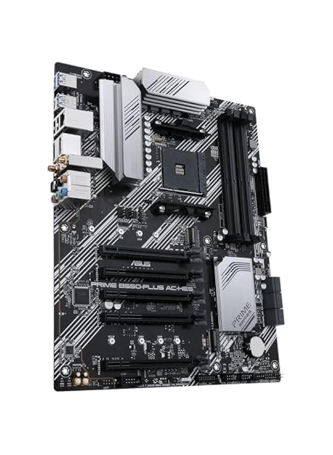 Arabest Advanced B550-PLUS AC-HES AMD AM4 ATX Motherboard for 3rd Gen Ryzen CPU (Dual M.2, PCIe4.0, WIFI5, 1Gb Ethernet, SATA 6 Gbps, USB 3.2 Gen 2 Type-C, Front USB 3.2 Gen 1 Type-C, CEC Tier II Ready)  - Image 3