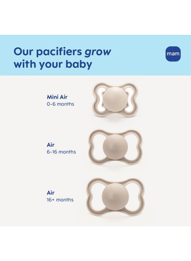 MAM Air Matte Pacifiers, for Sensitive Skin, Best Pacifier for Breastfed Babies, Baby Boy Pacifiers, 16+ Months, 4 Count - Image 5