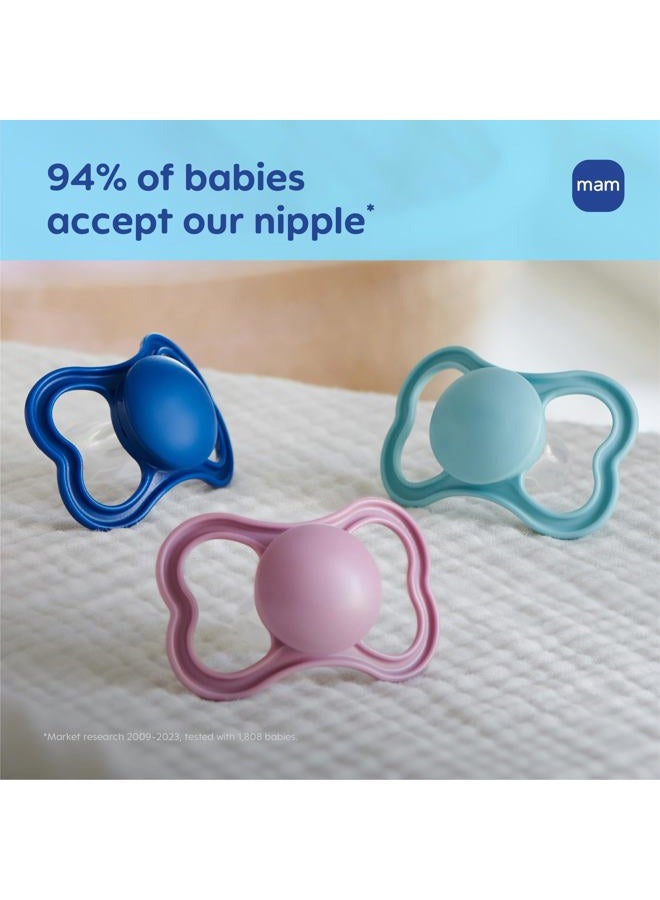 MAM Air Matte Pacifiers, for Sensitive Skin, Best Pacifier for Breastfed Babies, Baby Boy Pacifiers, 16+ Months, 4 Count - Image 4