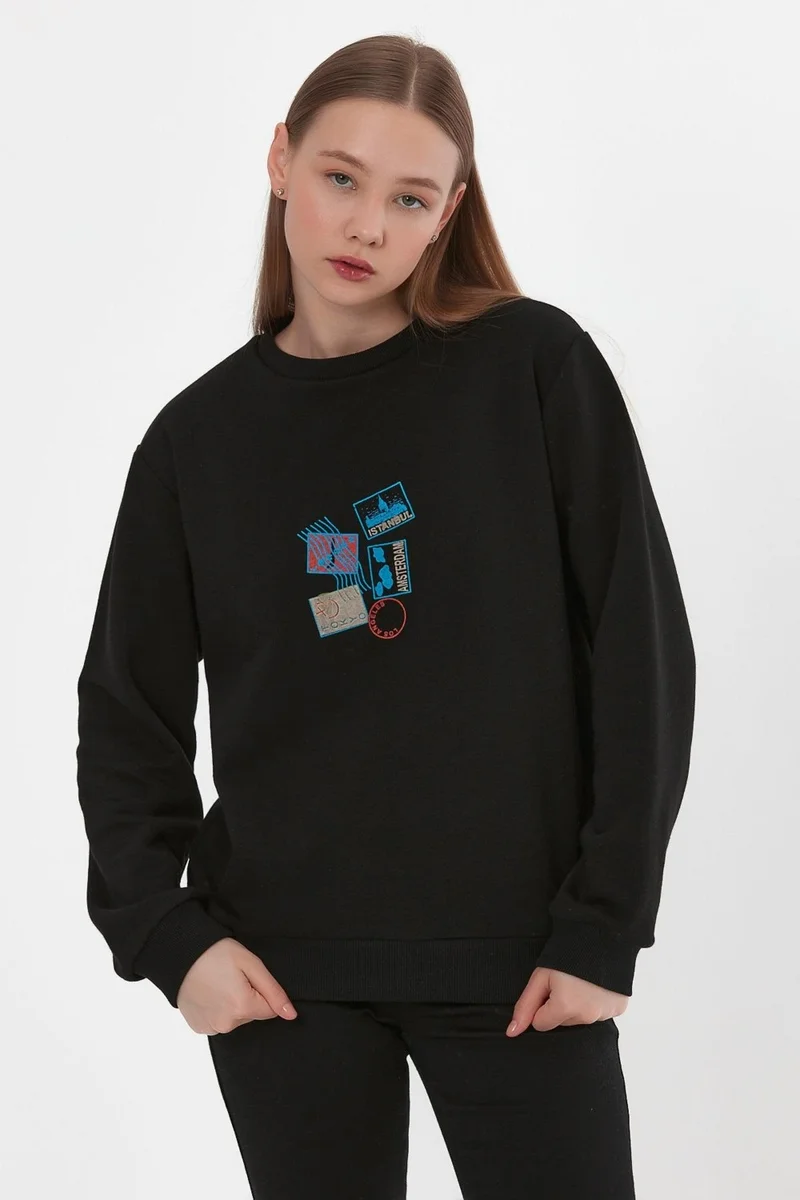 Alexander Gardi Printed Ribbed Sweatshirt (E22-75600)