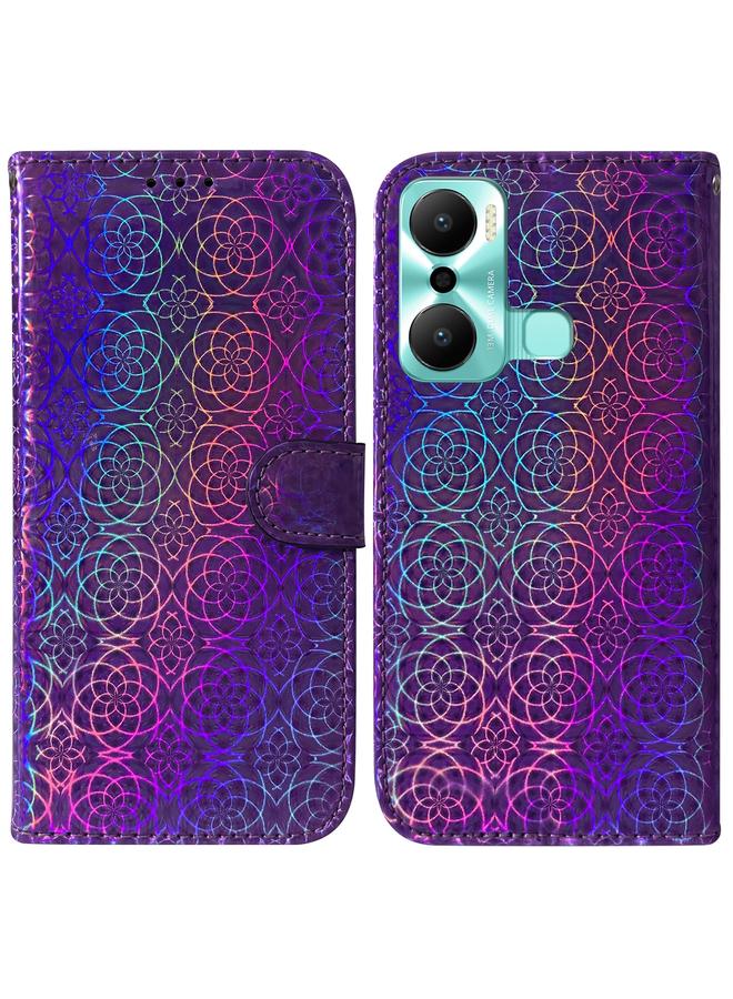 S-TOP Case For Infinix Hot 20 Play Colorful Magnetic Buckle Leather Phone Case - Image 1