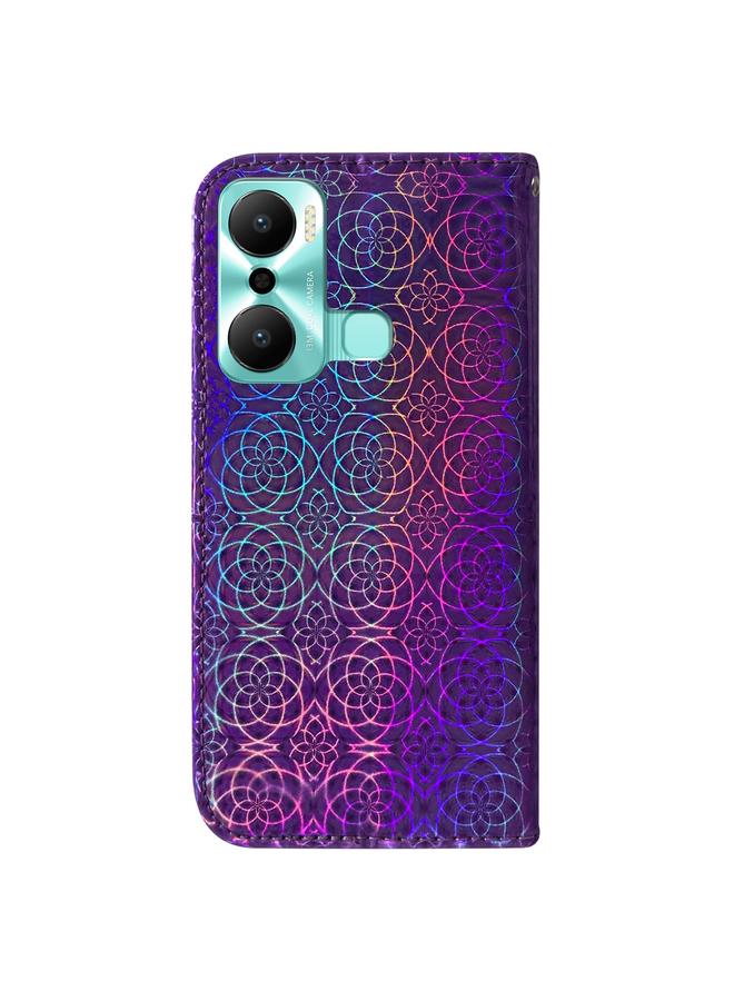 S-TOP Case For Infinix Hot 20 Play Colorful Magnetic Buckle Leather Phone Case - Image 3
