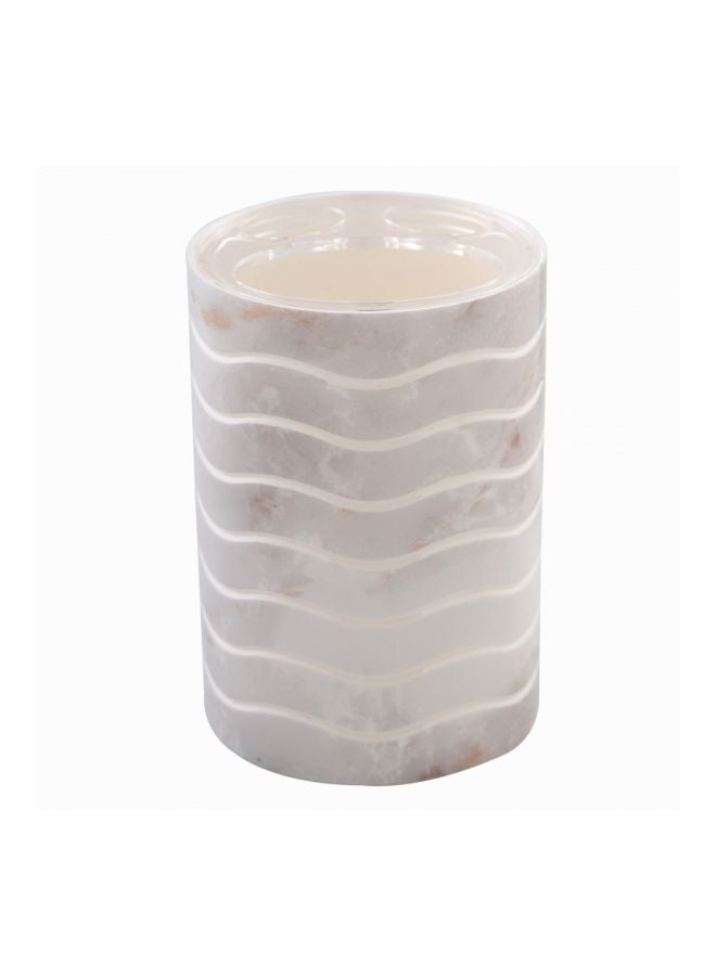 Home Box 4 Pcs Marble Look Bathroom Accessories Sets Complete With Soap Dispenser, Toothbrush Holder, Apothecary Jar, Tray, Home Apartment Modern Bathroom Decor Vanity Countertop  - Image 4