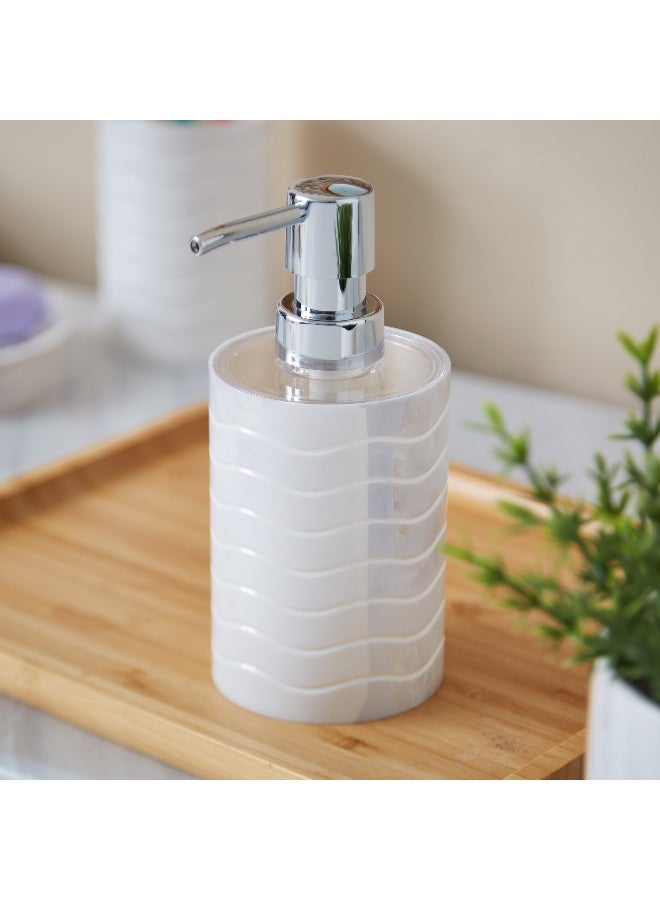 Home Box 4 Pcs Marble Look Bathroom Accessories Sets Complete With Soap Dispenser, Toothbrush Holder, Apothecary Jar, Tray, Home Apartment Modern Bathroom Decor Vanity Countertop - Image 2