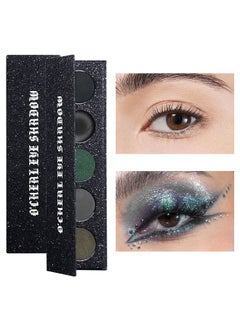 OCHEAL Eye Shadow，5 Color Eyeshadow Palette: Punk, Metallic Shimmer, Matte, Smoky Makeup-Starlight Shine Eyeshadow Palette  - Image 1