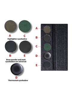 OCHEAL Eye Shadow，5 Color Eyeshadow Palette: Punk, Metallic Shimmer, Matte, Smoky Makeup-Starlight Shine Eyeshadow Palette  - Image 3