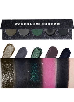 OCHEAL Eye Shadow，5 Color Eyeshadow Palette: Punk, Metallic Shimmer, Matte, Smoky Makeup-Starlight Shine Eyeshadow Palette  - Image 2