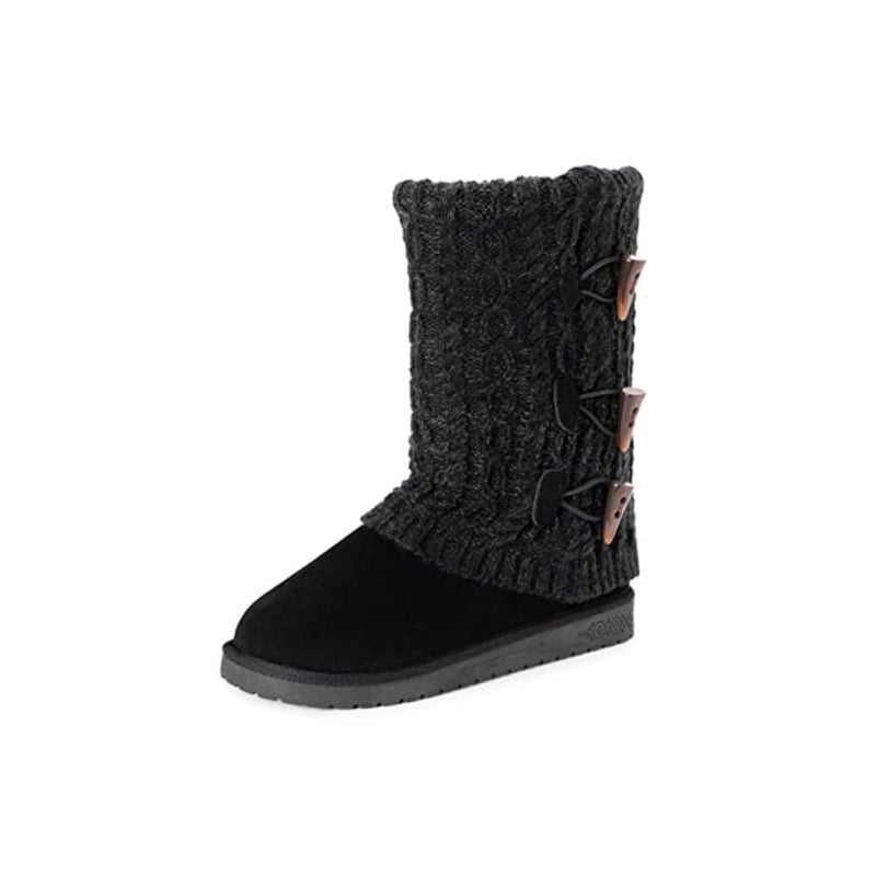 MUK LUKS Women's Cheryl Boots, Jet Black, 8 - Image 1