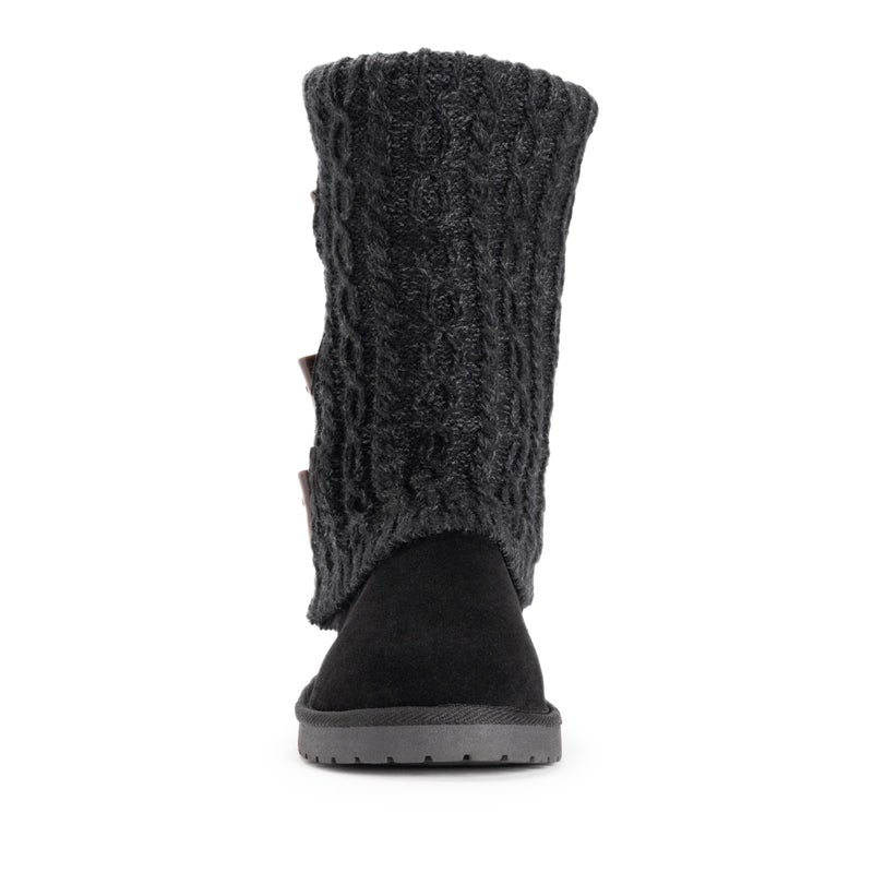 MUK LUKS Women's Cheryl Boots, Jet Black, 8 - Image 2