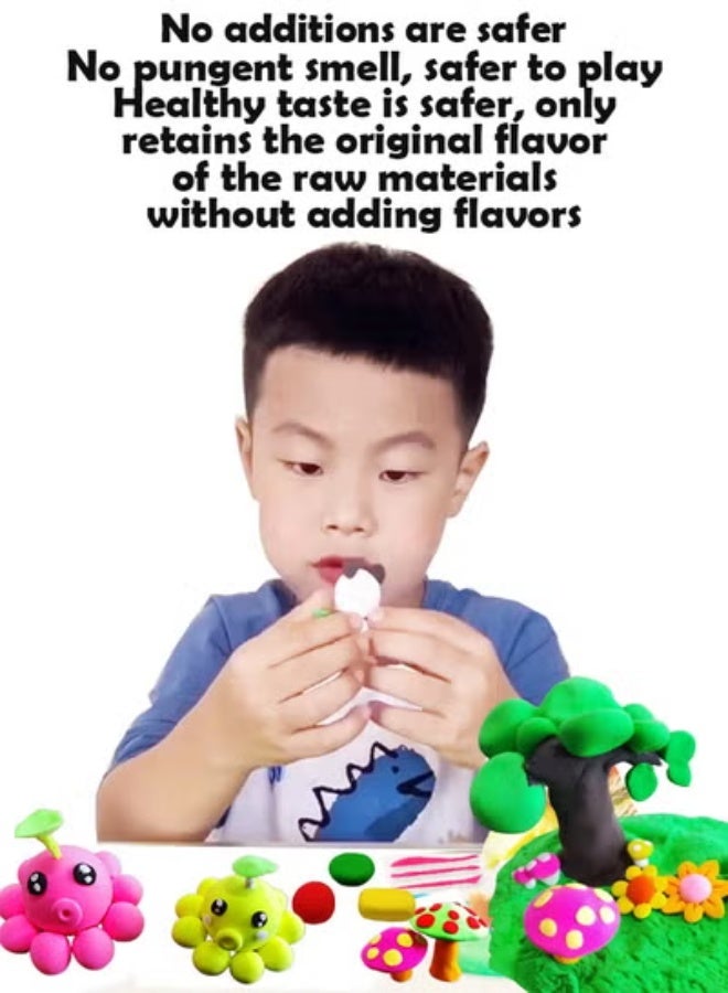 كلناميان طقم صلصال ملون خفيف للغاية مكون من 72 قطعة مع 6 سكاكين بلاستيكية - مجموعة كاملة لصناعة الطين الفنية - Image 5