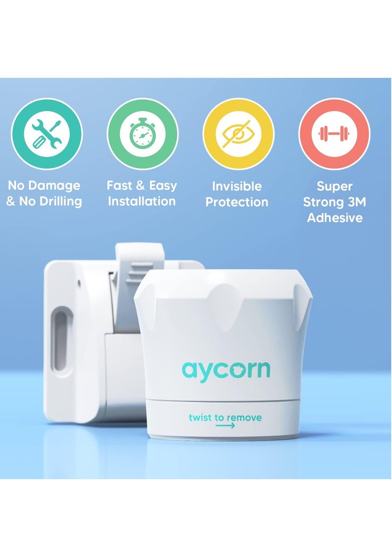 AYCORN Magnetic Safety Cupboard Locks for Children [10 Locks & 2 Keys] Child & Baby Safety Proofing for Kitchen, Cabinets and Drawers, 30 Second Install (No Drilling) with Superior 3M Adhesive - Image 4