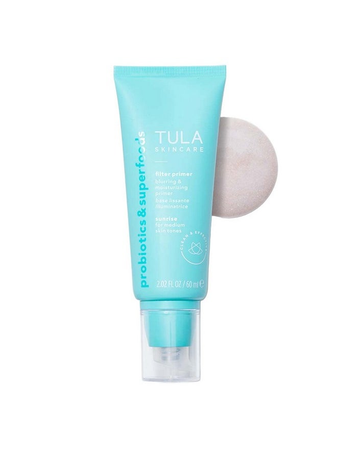 TULA Skin Care Face Filter Blurring And Moisturizing Primer - Supersize Sunrise, Evens The Appearance Of Skin Tone & Redness, Hydrates & Improves Makeup Wear, 2.02Fl Oz  - Image 1