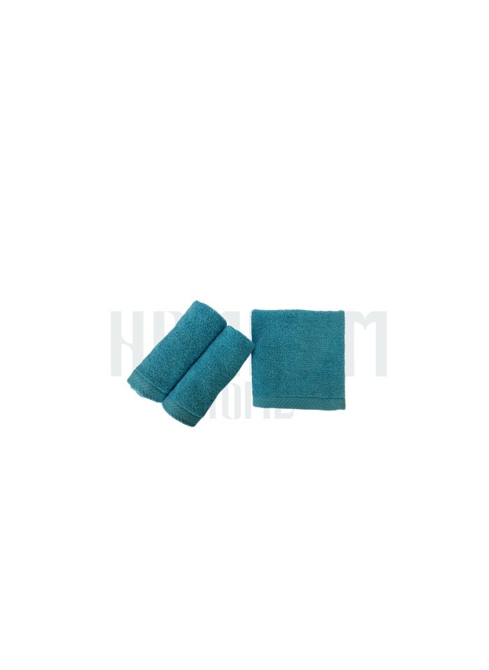 HAMMAM Towel 100% Cotton From Hammam Home 30*30 Color Turquiose 