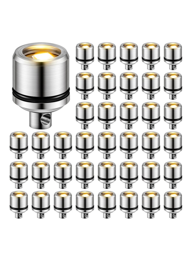 كابتن تيك 50Pcs Mini Electric Lights Cordless Battery Operated Warm White Small Non Blinking LED Light for DIY Dollhouse Balloon Lantern Party Accessories - Image 1