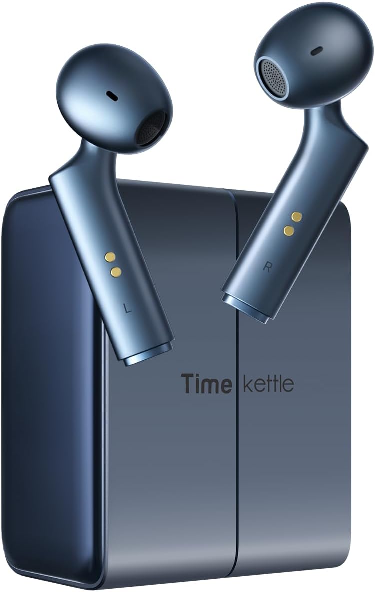تايم كاتل سماعات الترجمة Timekettle W4، للأعمال والعلاقات العالمية، مستشعر بصمة العظام لنقل الصوت بوضوح في الضوضاء، تصحيح تلقائي بالذكاء الاصطناعي، حماية الخصوصية وفقًا للائحة GDPR، إعداد فوري عبر تطبيق iOS/Android - Image 1