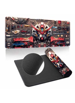 Gundam Mouse Pad Oversized Machine Warfare Boys Science And Technology Sense Computer Keyboard Pad Learning Games Dormitory Non-Slip Table Pad-Color:300*700*3mm-Pattern:Up To ① Paragraph 7