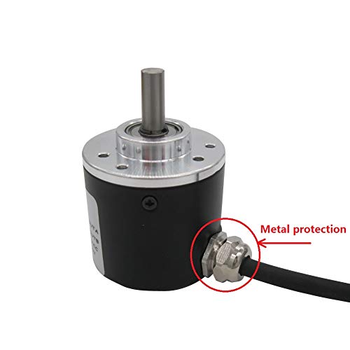 Taiss/Incremental Rotary Encoder DC 5-24v Wide Voltage Power Supply 6mm Shaft Optical AB 2 Phase Quadrature Encoder 600P/R - Image 3