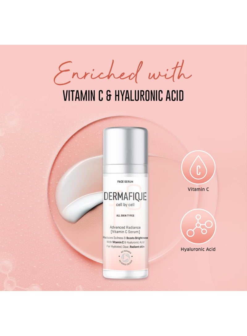 Dermafique Advanced Radiance Serum 30 ml, with Vitamin C, Reduces Dull Skin, Boosts Brightness - Image 4