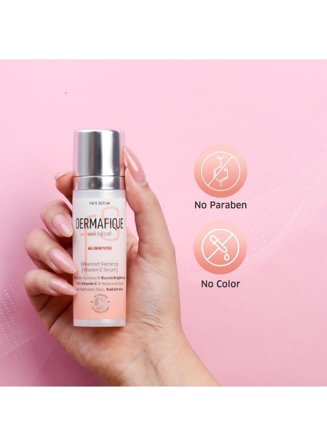 Dermafique Advanced Radiance Serum 30 ml, with Vitamin C, Reduces Dull Skin, Boosts Brightness - Image 3