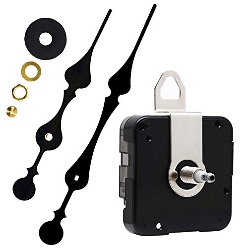 TIKROUND Youngtown 12888 High Torque Quartz Clock Movement Replacement Parts with 207 mm/ 8.15 Inch Long Spade Hands - Image 1