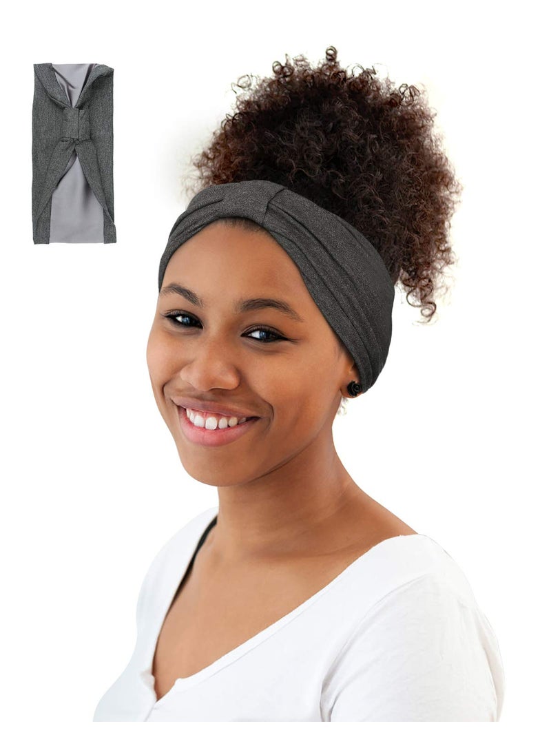 Winitas - Makeup Headband for Black Women Cotton Hair Wrap Satin - Image 1