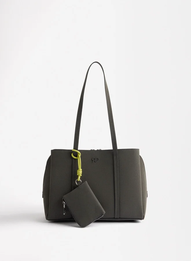 PARFOIS Velvet Effect Shopper Bag