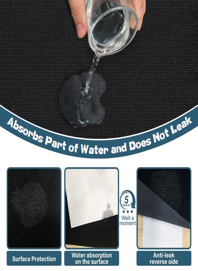 Wibeelee 29" X 48" X 0.23'' Mat for Under Dog Crate Waterproof Non-Slip Kennel Mat to Protect Floors Large Absorbs Urine Reusable Dog Playpen Mat - Image 3