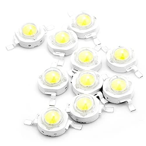 CHANZON 10 pcs High Power Led Chip 3W White (6000K - 6500K / 600mA - 700mA / DC 3V - 3.4V / 3 Watt) Super Bright Intensity SMD COB Light Emitter Components Diode 3 W Bulb Lamp DIY Lighting - Image 4