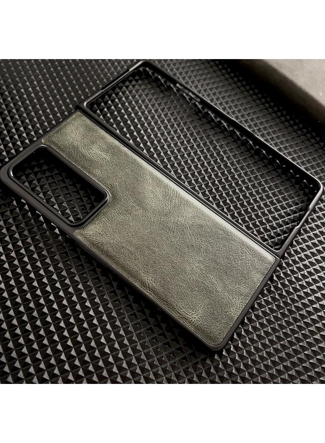 S-TOP Case For Honor Magic V2 Crazy Horse Texture PU + PC Phone Case - Image 4